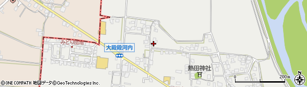 鳥取県西伯郡伯耆町大殿657周辺の地図