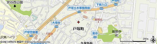 神奈川県横浜市戸塚区戸塚町3075周辺の地図