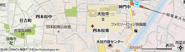 島根県出雲市大社町杵築南周辺の地図