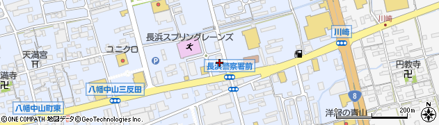 ＠time Comic＆Internet cafe 長浜店周辺の地図