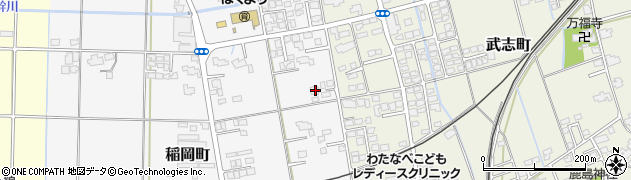 島根県出雲市稲岡町399周辺の地図