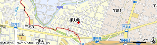 岐阜県岐阜市手力町周辺の地図