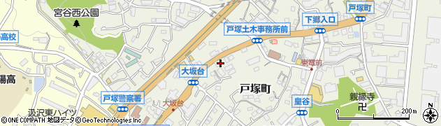 神奈川県横浜市戸塚区戸塚町3034周辺の地図