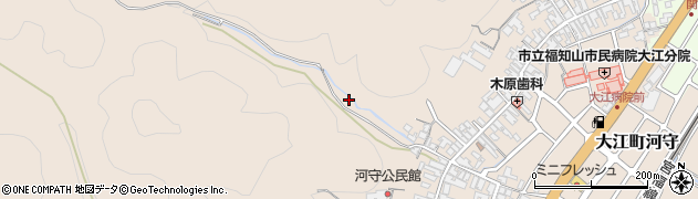 京都府福知山市大江町河守周辺の地図