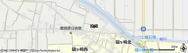 島根県出雲市大社町菱根（原東）周辺の地図