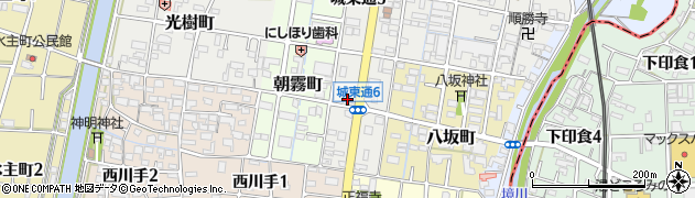 大垣共立銀行城東支店周辺の地図