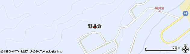 鳥取県東伯郡琴浦町野井倉周辺の地図
