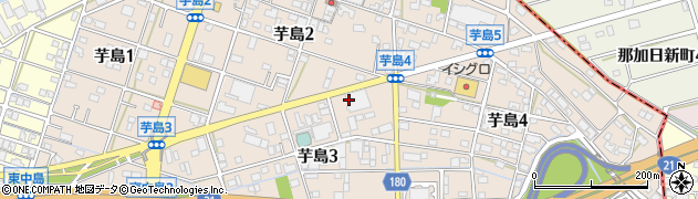 岐阜県岐阜市芋島周辺の地図