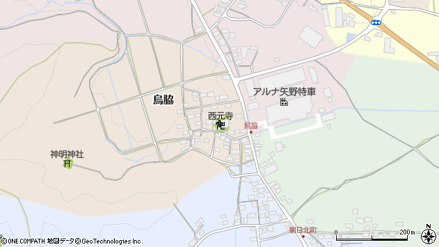 〒521-0227 滋賀県米原市烏脇の地図