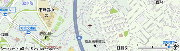 神奈川県横浜市港南区野庭町451-143周辺の地図