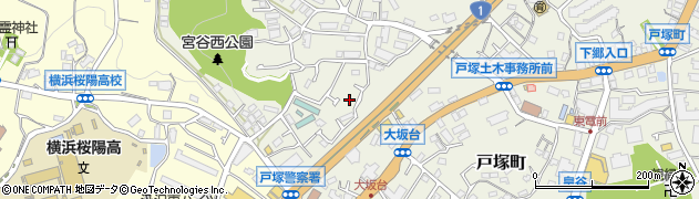 神奈川県横浜市戸塚区戸塚町3176周辺の地図