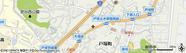 神奈川県横浜市戸塚区戸塚町3021周辺の地図