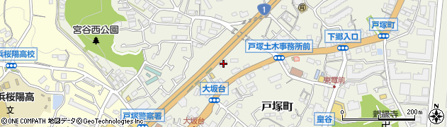 神奈川県横浜市戸塚区戸塚町3155-1周辺の地図