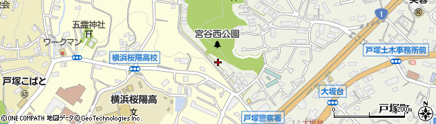 神奈川県横浜市戸塚区戸塚町3261周辺の地図