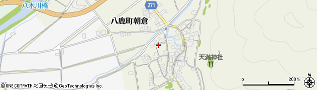 兵庫県養父市八鹿町朝倉周辺の地図