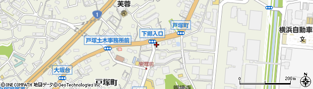 神奈川県横浜市戸塚区戸塚町3856周辺の地図