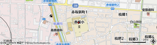 大垣市役所　赤坂幼保園周辺の地図