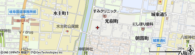岐阜県岐阜市光樹町58周辺の地図