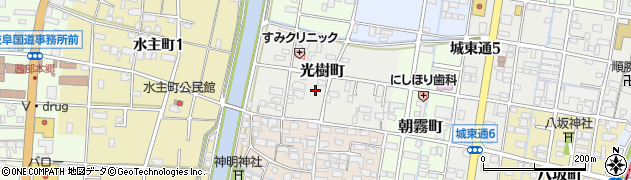 岐阜県岐阜市光樹町36周辺の地図