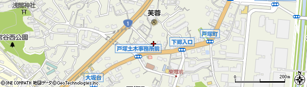 神奈川県横浜市戸塚区戸塚町3408周辺の地図