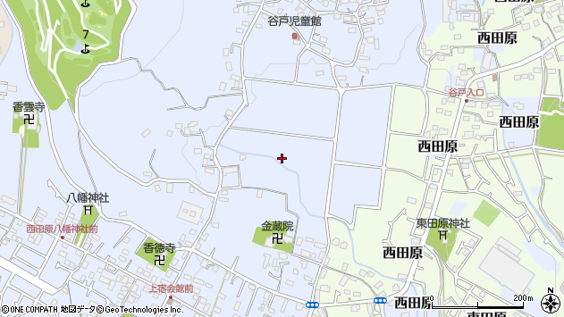 〒257-0027 神奈川県秦野市西田原の地図