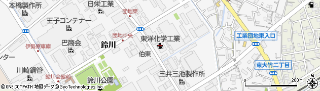 東洋化学工業株式会社　伊勢原工場周辺の地図