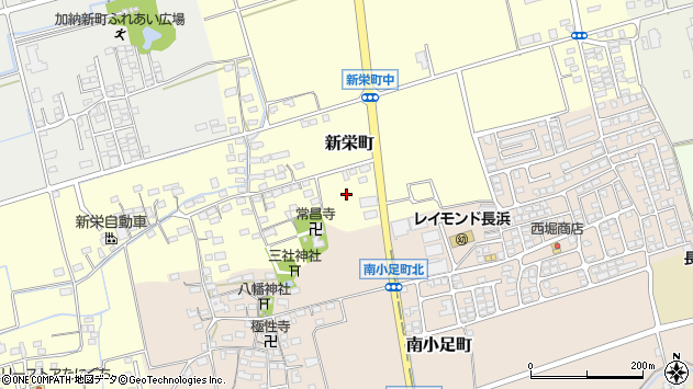 〒526-0841 滋賀県長浜市新栄町の地図