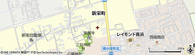 滋賀県長浜市新栄町周辺の地図