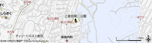 上倉田第二公園周辺の地図