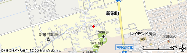 滋賀県長浜市新栄町393周辺の地図