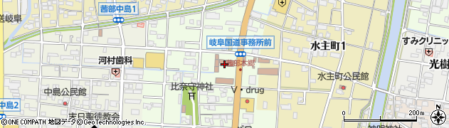 中部地方整備局　岐阜国道事務所防災情報課周辺の地図