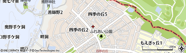 愛知県犬山市四季の丘周辺の地図