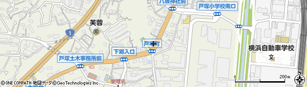 神奈川県横浜市戸塚区戸塚町3824周辺の地図