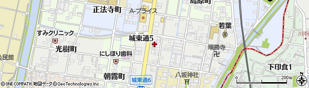 岐阜城東郵便局 ＡＴＭ周辺の地図