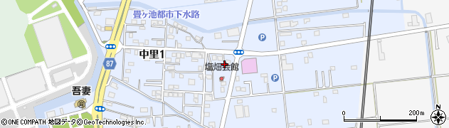 セブンイレブン木更津中里店周辺の地図