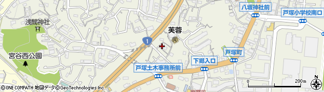 神奈川県横浜市戸塚区戸塚町3405周辺の地図