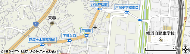 神奈川県横浜市戸塚区戸塚町3878周辺の地図