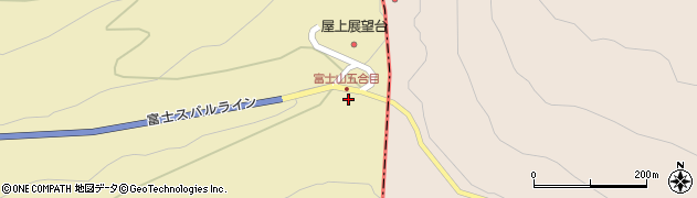 五合目（富士スバルライン）周辺の地図