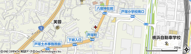 神奈川県横浜市戸塚区戸塚町3815周辺の地図