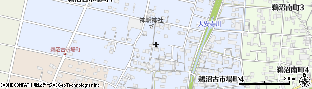 岐阜県各務原市鵜沼古市場町周辺の地図