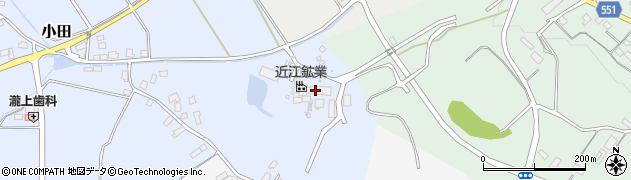 近江鉱業株式会社　小田工場周辺の地図