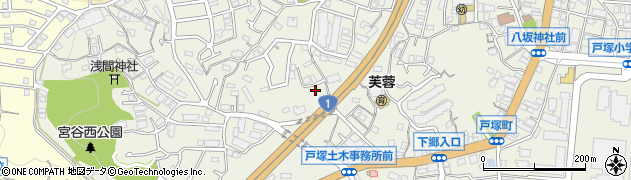 神奈川県横浜市戸塚区戸塚町3391周辺の地図