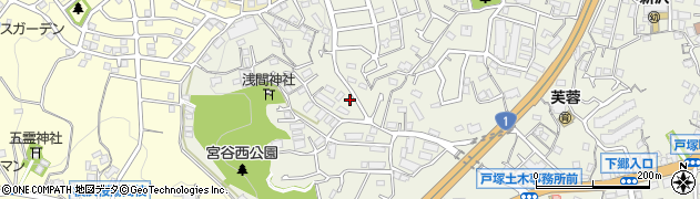 神奈川県横浜市戸塚区戸塚町3452周辺の地図