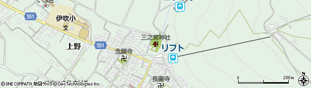 三之宮神社周辺の地図