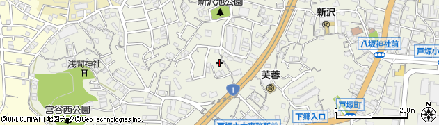 神奈川県横浜市戸塚区戸塚町3387周辺の地図