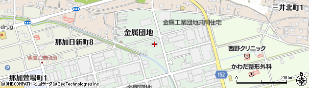 岐阜県・金属工業団地協同組合周辺の地図