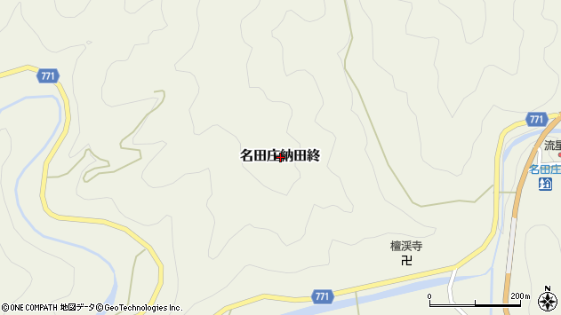 〒917-0375 福井県大飯郡おおい町名田庄納田終の地図