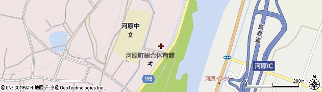 鳥取市立　河原町勤労者体育館周辺の地図