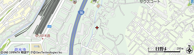 神奈川県横浜市港南区野庭町437周辺の地図