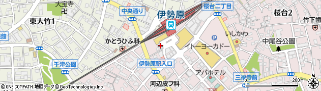 三代目鳥メロ 伊勢原駅南口店周辺の地図